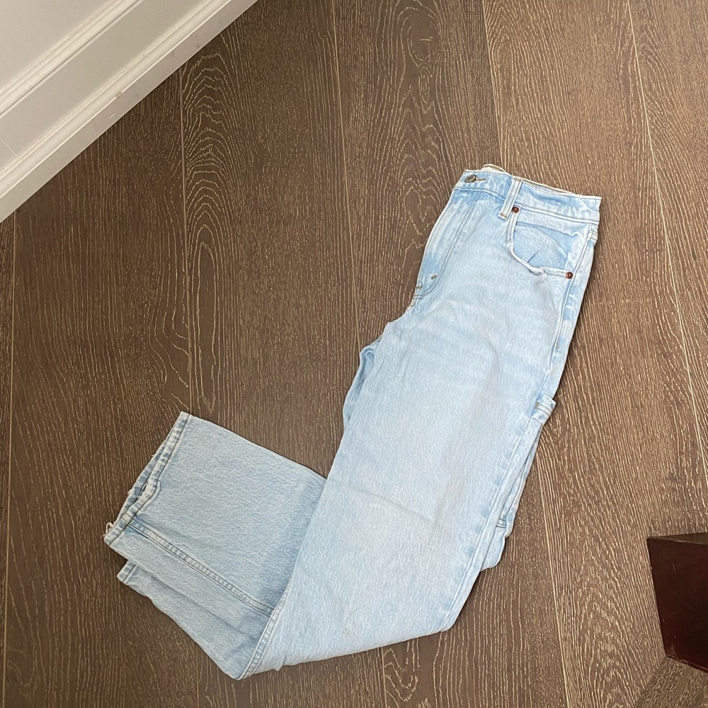 Abercrombie & Fitch Light Blue High Rise Women Jeans 27 short